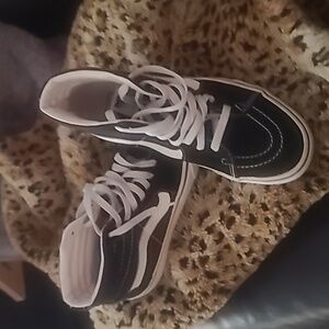 Vans Black and White Kids Sneakers